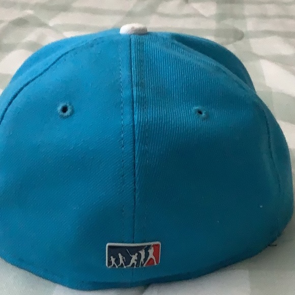 LA Dodgers Official New Era Turquoise 59FIFTY Fitted Baseball Cap-6 7/8" - Picture 3 of 9